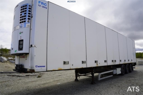 Krone curtain-side trailer with full side opening