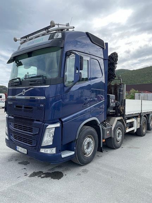 Volvo FH 540 8x2 kranbil , Norslep henger 2017 modell .