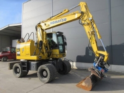 Komatsu PW148-10, Escavatori gommati, Costruzioni