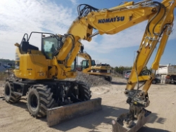 Komatsu PW118MR-8, Escavatori gommati, Costruzioni