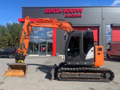 Hitachi ZX 85 US / Engcon, Pihdit, Rasvari, Kauha - Mini