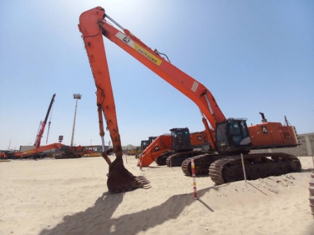 Long reach excavators
