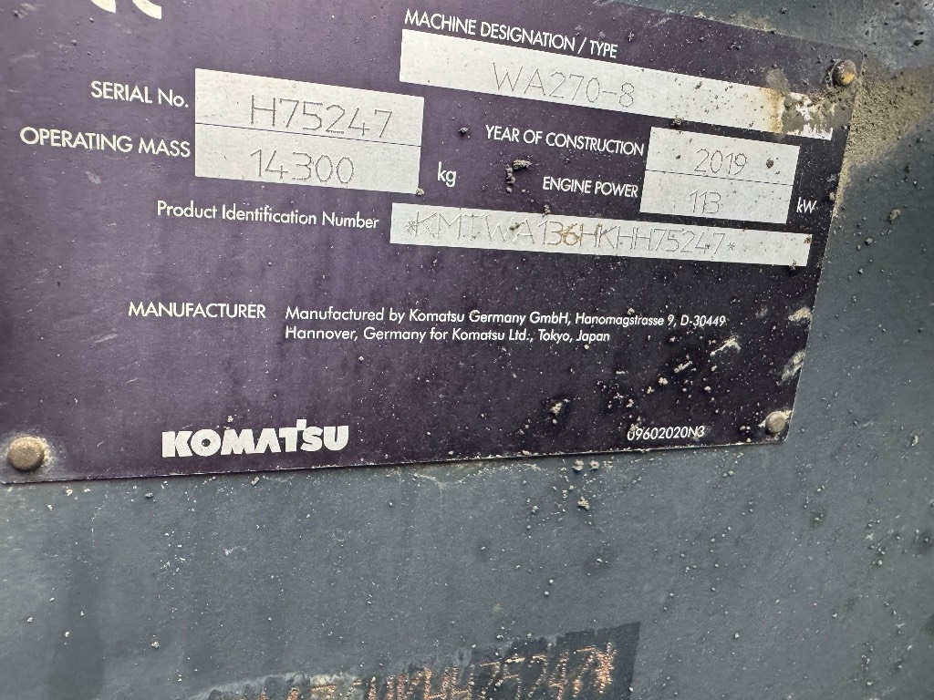 Komatsu WA 270-8 – bilde 9