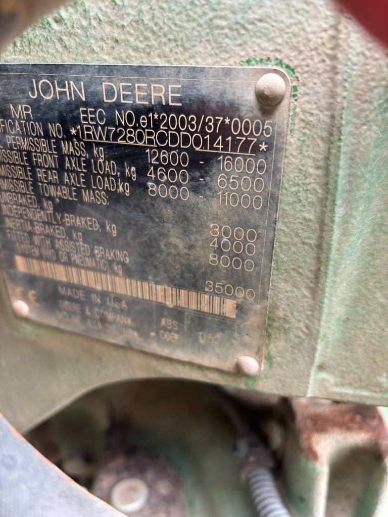 John Deere 7280 R - Tractors - Agriculture - Danish Agro Machinery