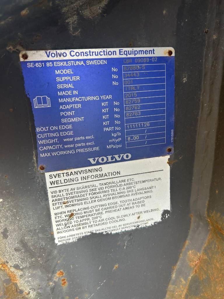 Volvo L350F Rock Bucket (Volvo)