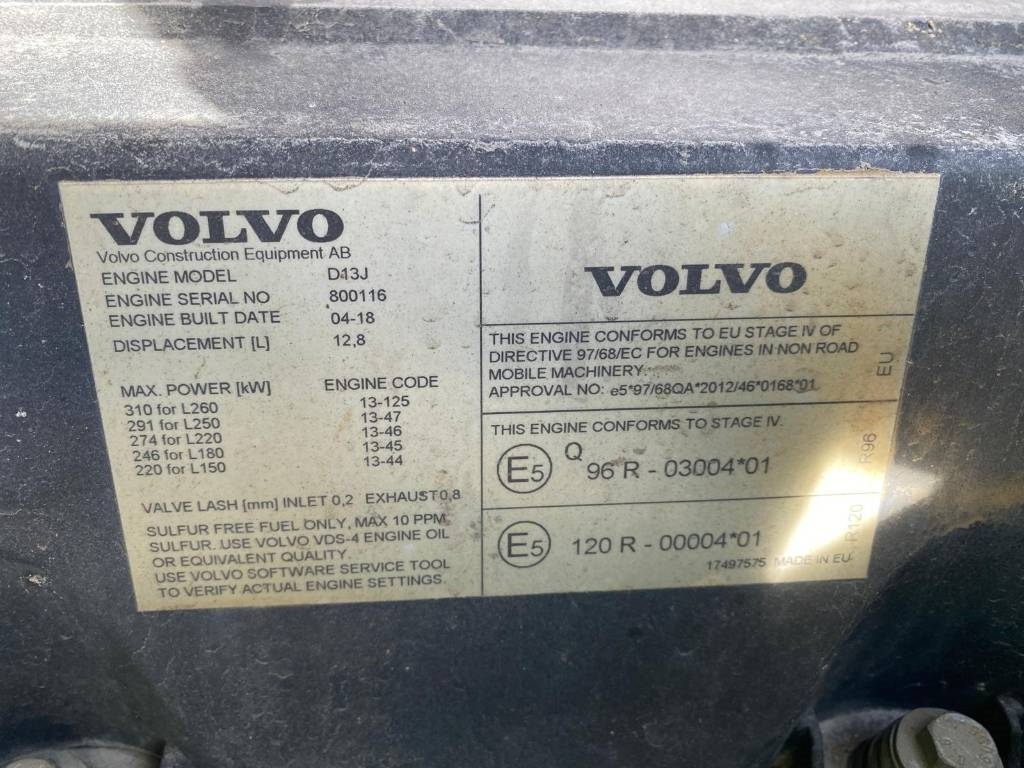Volvo L 260 H (CDC + BSS)