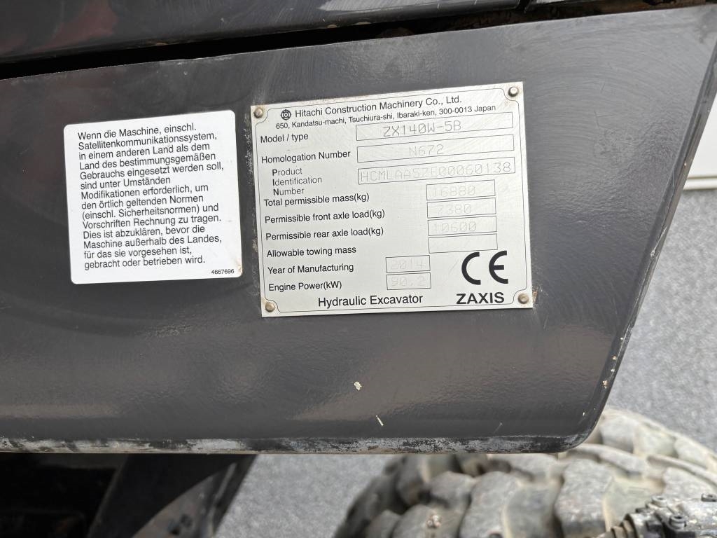 Hitachi ZX 140 W-5B