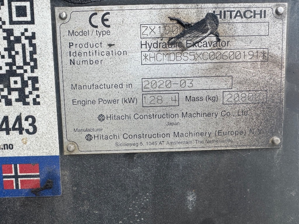 Hitachi Zx190-6 – bilde 6 av 8