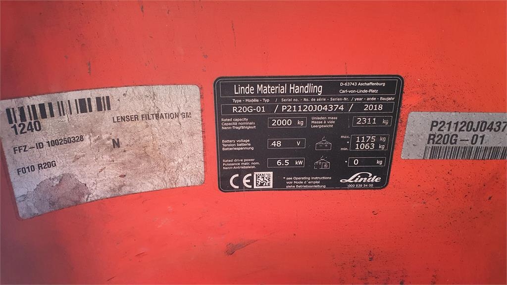 Linde R20g Linde R20G - Schubmaststapler - Flurförderzeuge - Beutlhauser