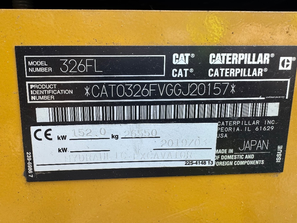 CAT 326 F L – bilde 8 av 9