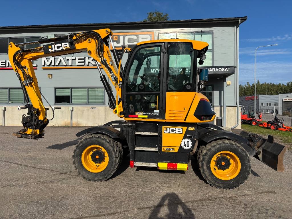 JCB 110 W Hydradig / Engcon / Pyöräohjaus / Rasvari /