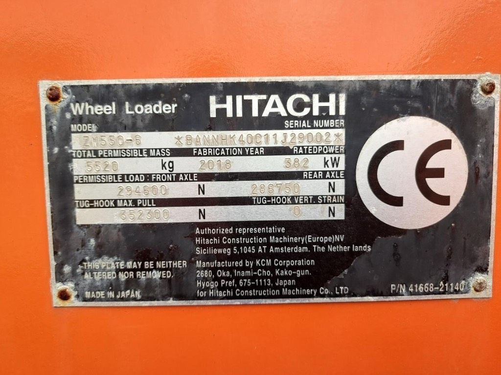 Hitachi ZW 550 – bilde 5