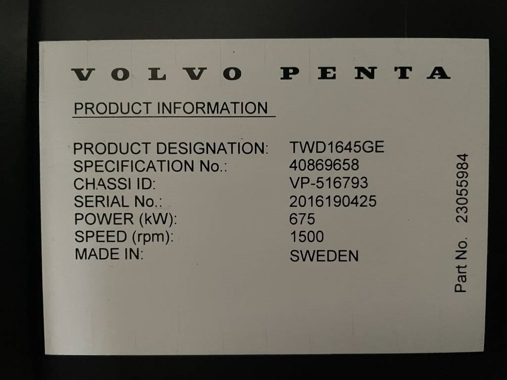 Volvo TWD1645GE - 770 kVA Generator - DPX-18885 - Diesel generatoren ...