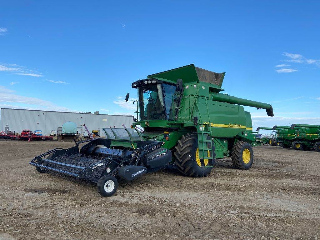 john deere ride on combine