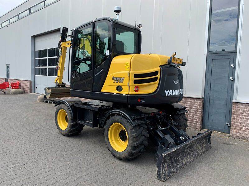 Yanmar B75W, Wheeled Excavators, Construction Equipment