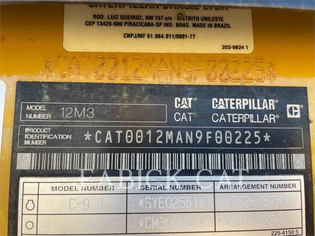 2015 CAT 12M3 For Sale - 179,000 USD | Cat Used
