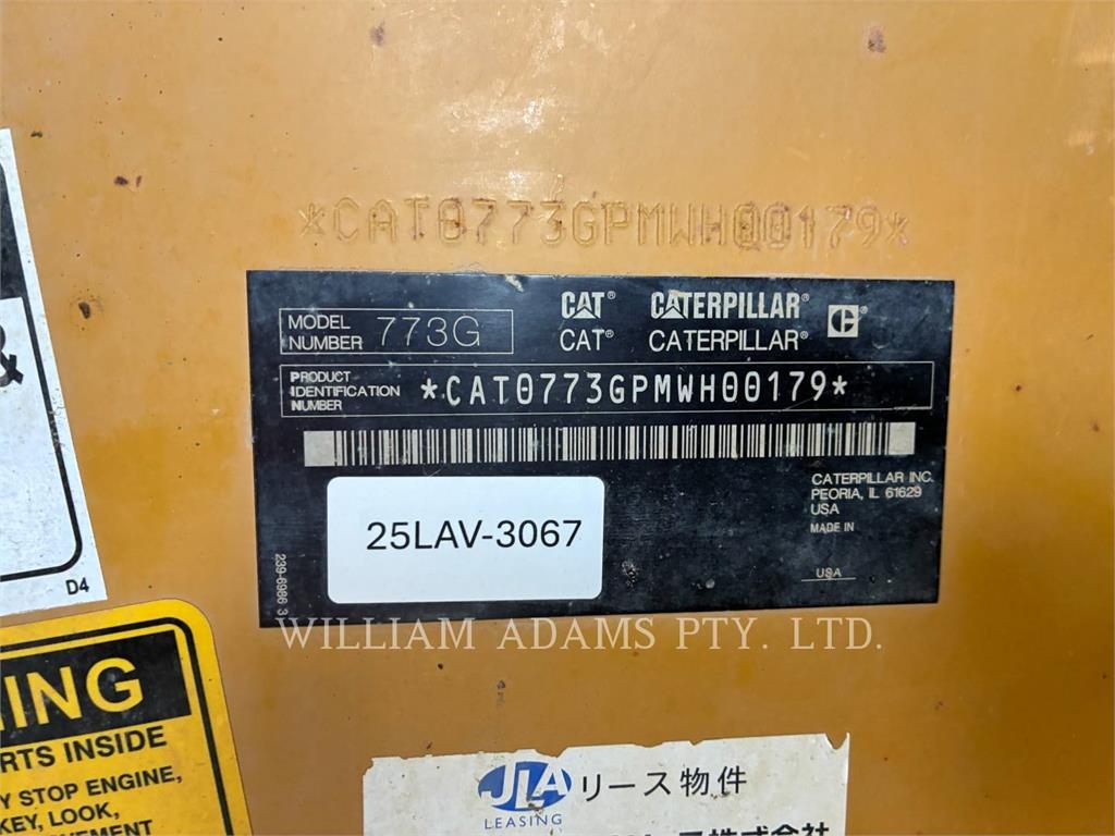 CAT 773G image 6