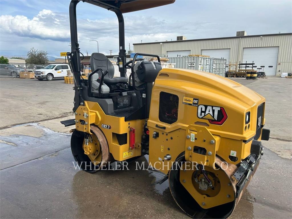 Kit Autocollant Personnalisé Pour Compacteur Caterpillar CB2.7 – Design Hexagones