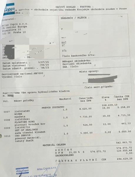 Atlas Copco (Epiroc) HB 7000 Dust Protection (DP)