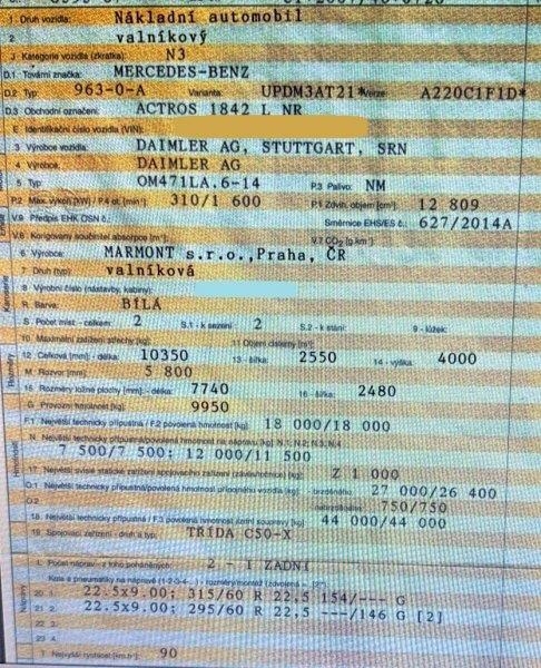 Mercedes-Benz Actros 1842 LNR (963) +SVAN -CHT 101 00V2