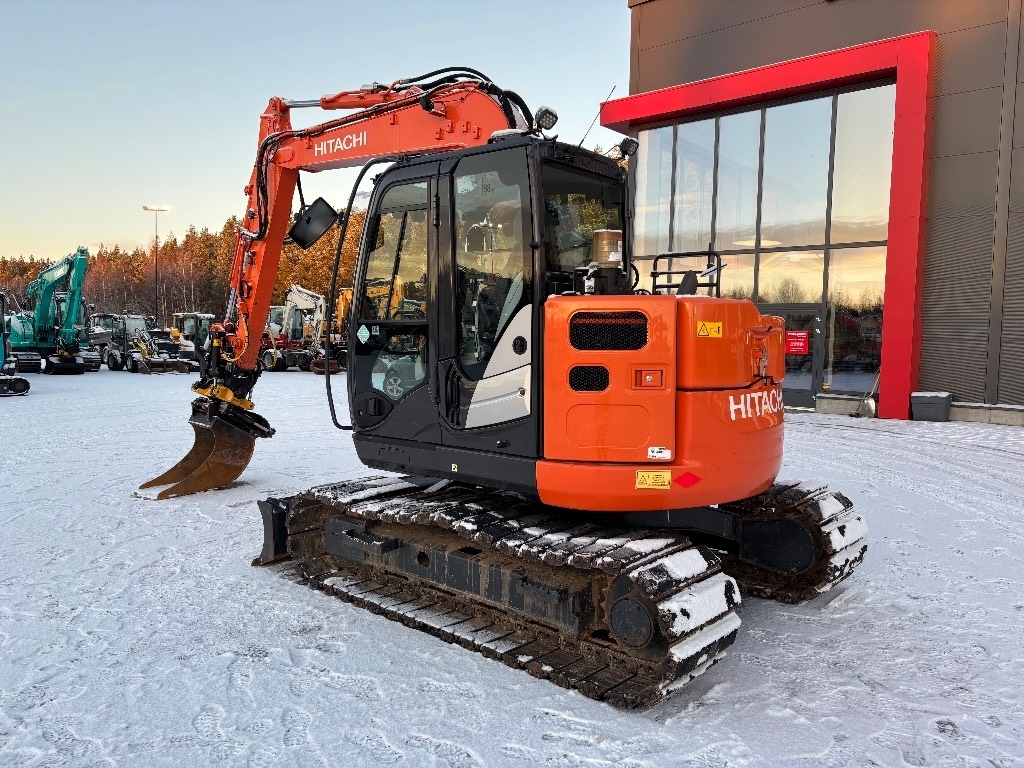Hitachi ZX 85 US / Engcon, 600mm telat, 3 kauhaa - Mini excavators