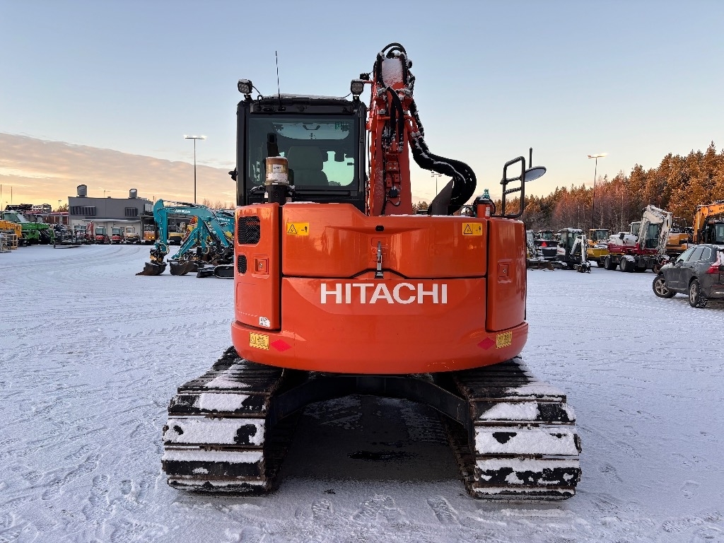 127acha Hitachi ZX 85 US / Engcon, 600mm telat, 3 kauhaa - Mini excavators