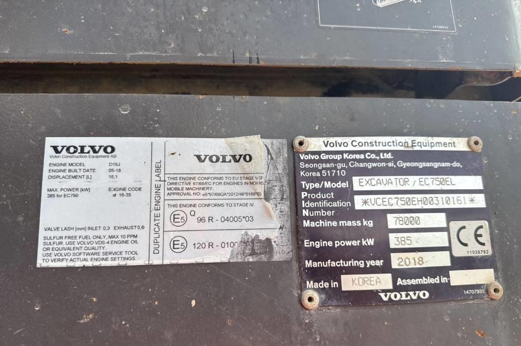 Volvo EC 750 EL (On Transport)