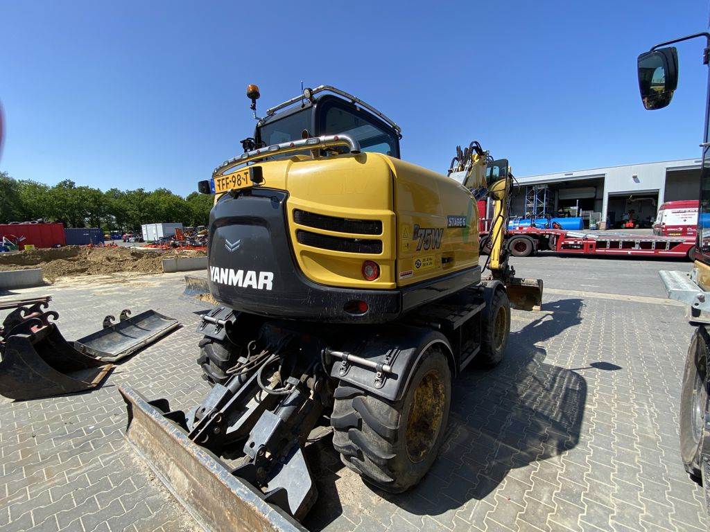 Yanmar B75W, Wheeled Excavators, Construction Equipment