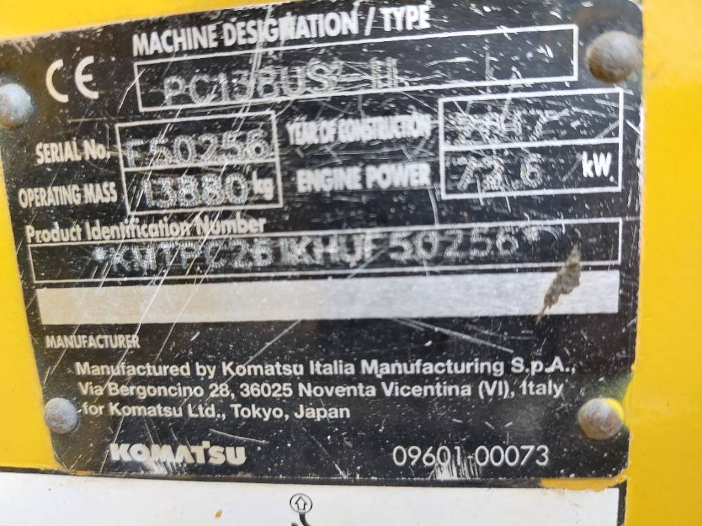 Komatsu PC138US-11
