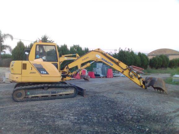 Komatsu PC75, Midi excavators, Construction Equipment