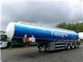LAG Fuel tank alu 44.5 m3 / 6 comp + pump、2015、罐體半拖車