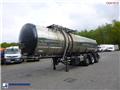 Metalovouga Bitumen tank inox 32 m3 / 1 comp + pump, 2006, Tanker semi-trailers