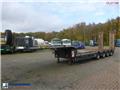 Broshuis 4-axle semi-lowbed trailer 71t + ramps + extendabl، 2015، نصف مقطورة مسطحة منخفضة