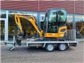 XCMG Xe20e med trailer, 소형 굴삭기 7톤 미만