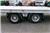 King 2-axle platform drawbar trailer 14t + ramps, 2004, Бордови