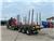 Tatra woodtransporter 6x6, crane + R.CH trailer vin343, 2014, За превоз на дървени трупи