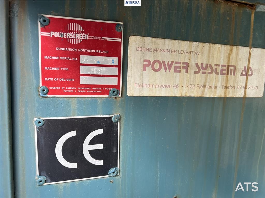 Powerscreen MK 2 Quarry sieve