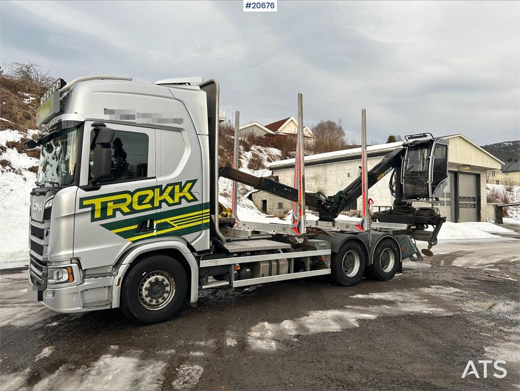 Scania R650 6x4 Timber truck w/ Epsilon M110L. WATCH VIDE