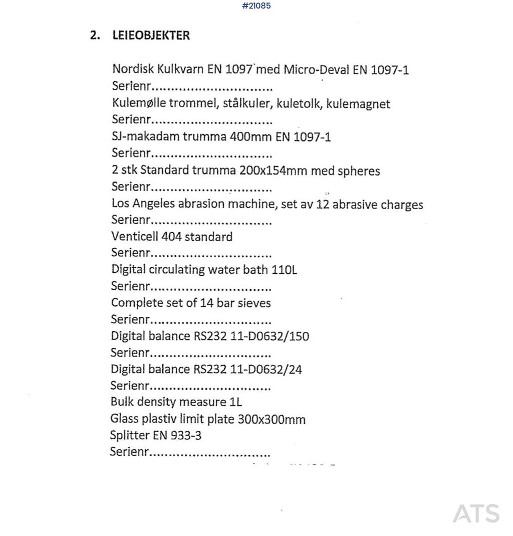 [Other] HECO Laboratory equipment for rock samples