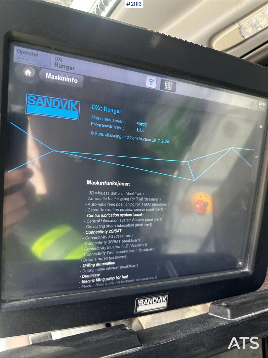 Sandvik DX800i Drilling rig w/L5 gps