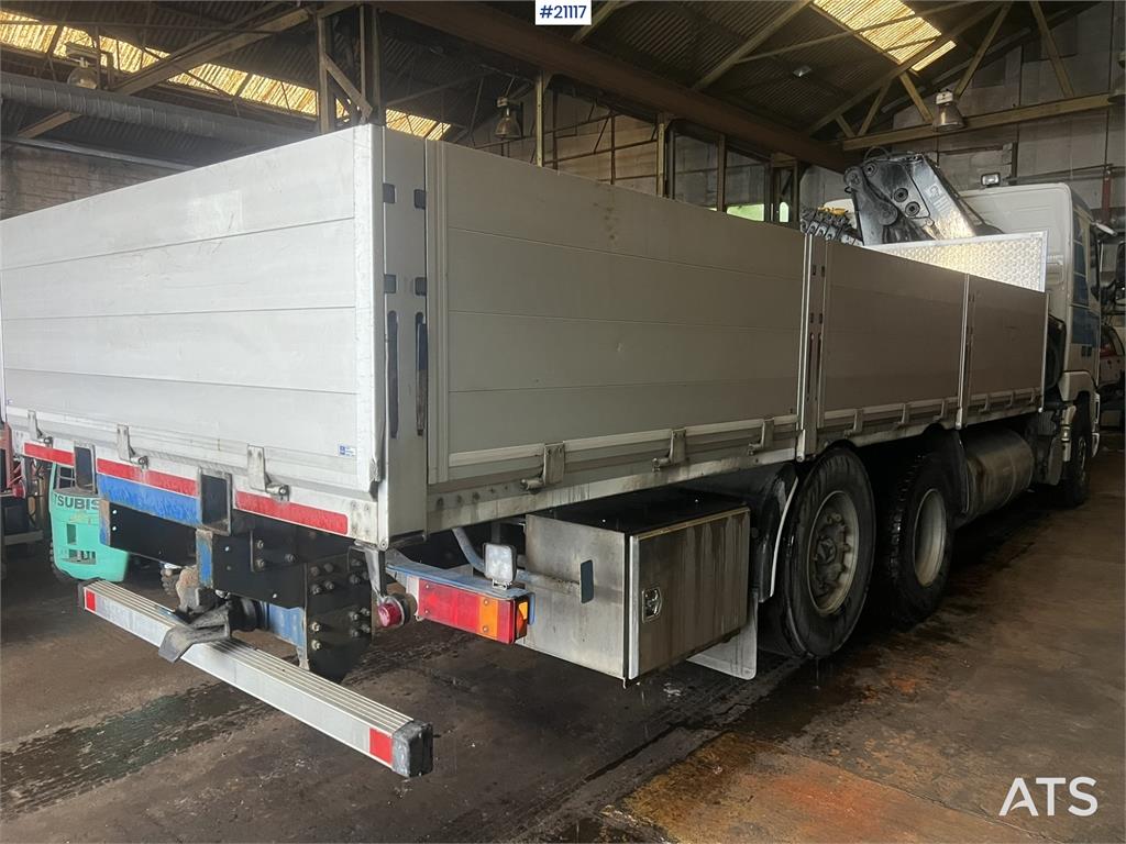 Volvo FH16 flatbed truck w/ 20t/m hiab crane WATCH VIDEO