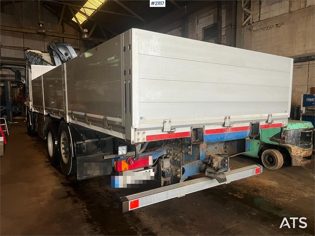 Volvo FH16 flatbed truck w/ 20t/m hiab crane WATCH VIDEO