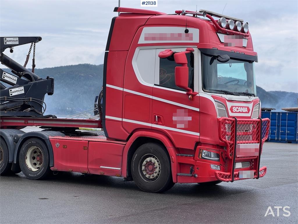 Scania 580 NextGen w/ 2015 Hammar 195s Sideloader