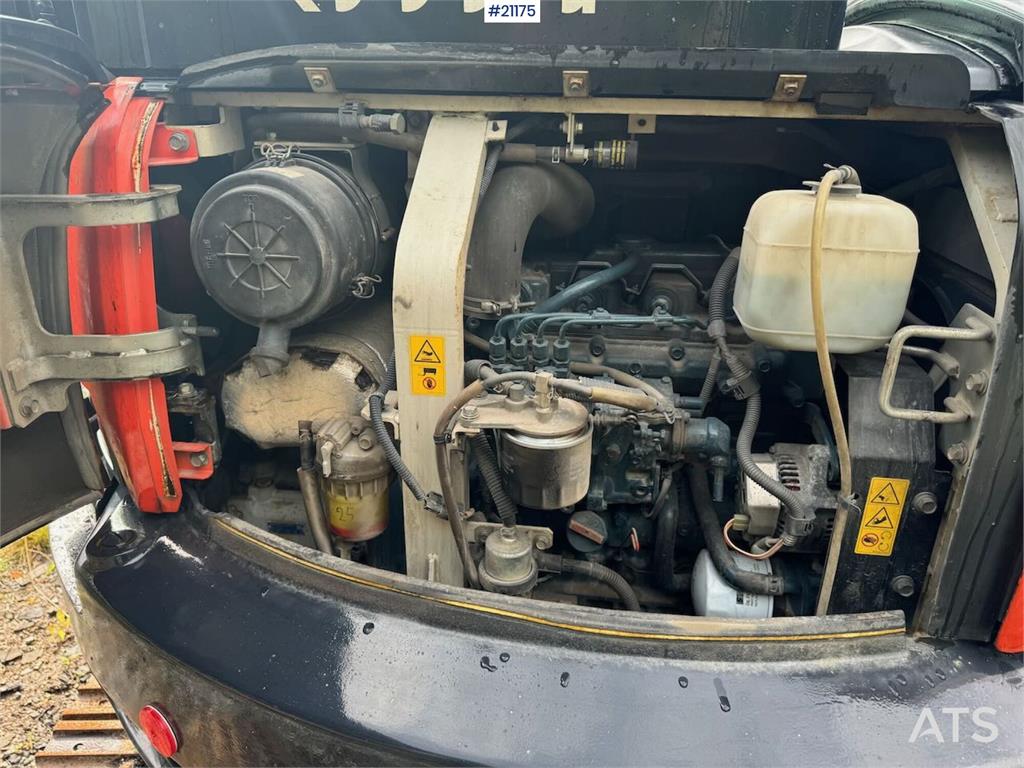 Kubota U55-4 Beltegraver m/ 2 skuffer, klype og pigghamme