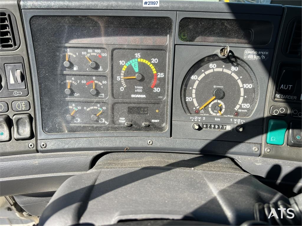 Scania R164 crane truck w/ 32t/m effer crane and 2004 mau