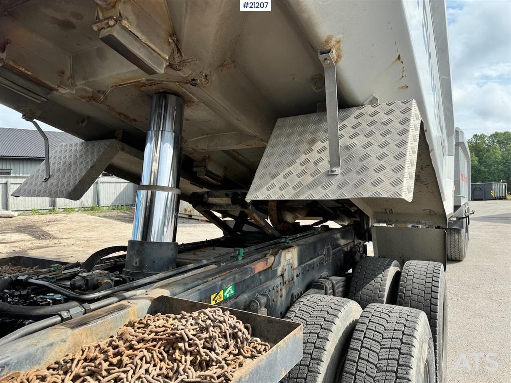 MAN TGX 26.580 6x4 snow rigged tipper truck.