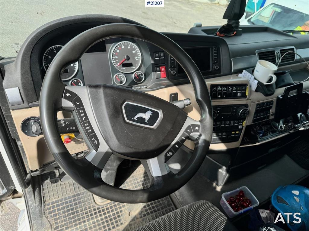 MAN TGX 26.580 6x4 snow rigged tipper truck.