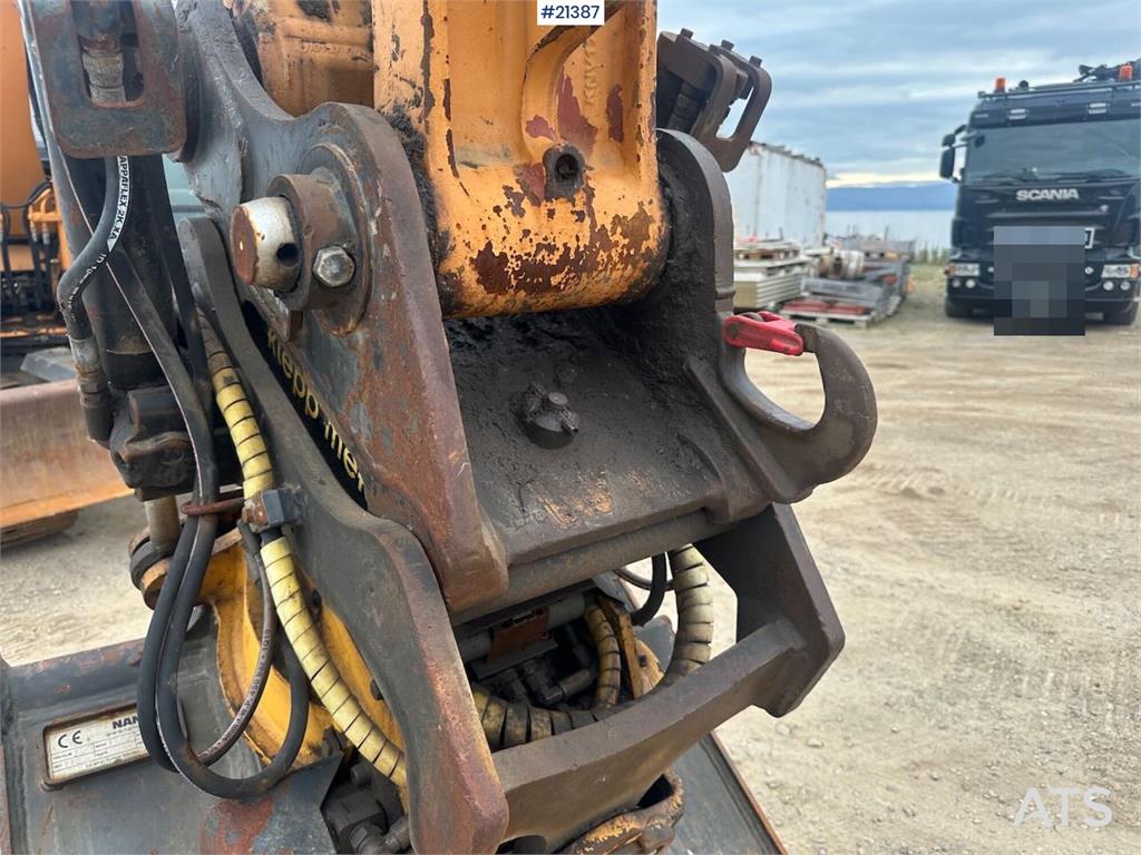 CASE CX130B excavator w/rototilt and two buckets. WATCH