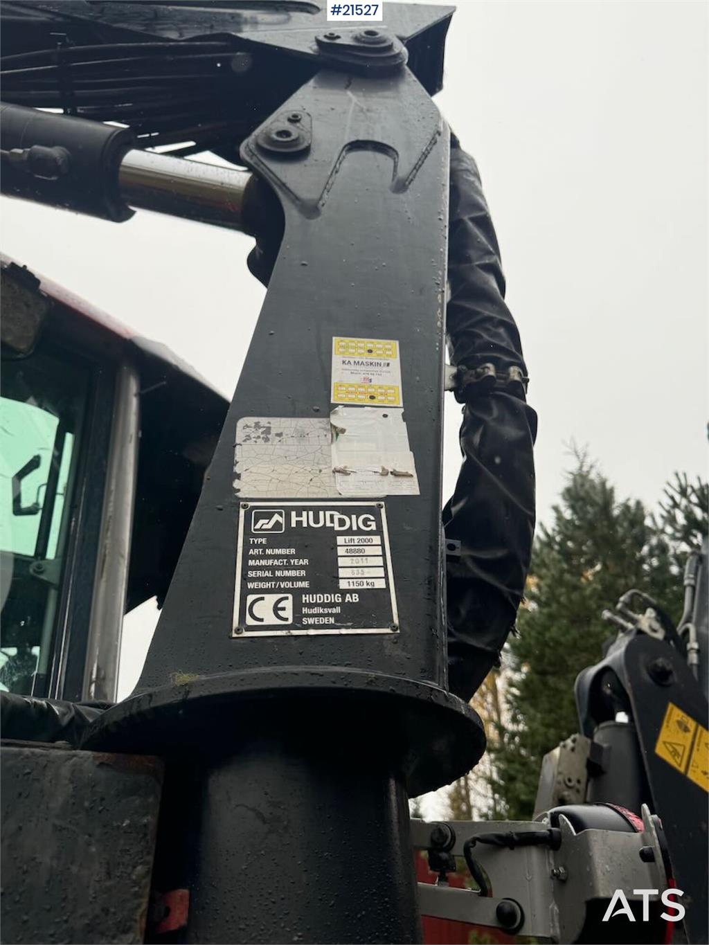 Huddig 1260B Backhoe w/ Huddig 2000 lift, tilt and sandin