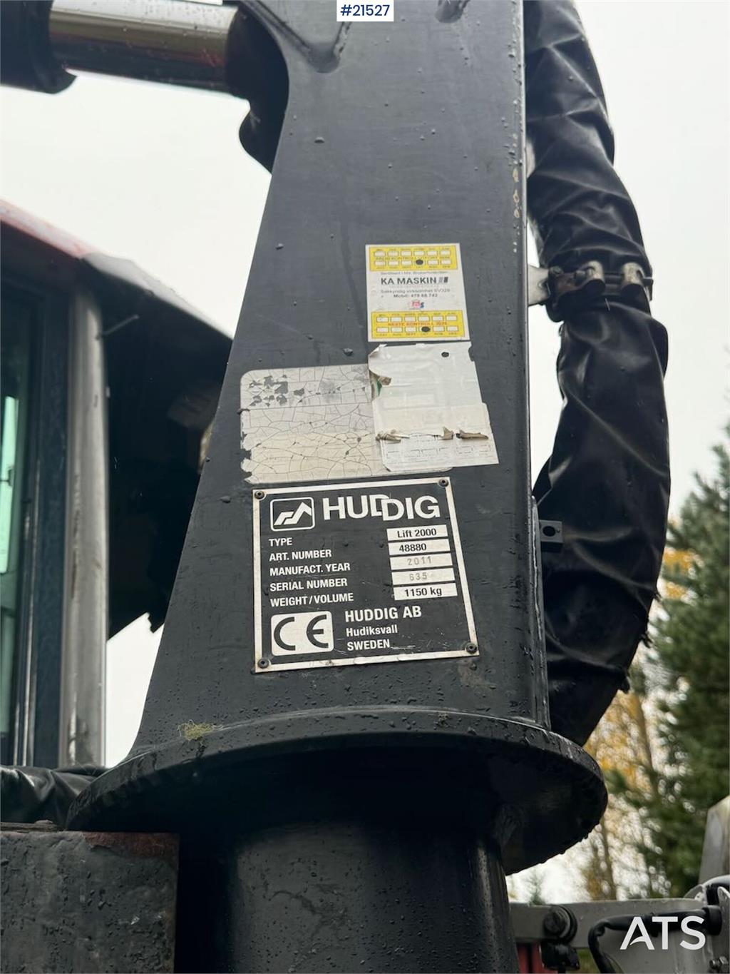 Huddig 1260B Backhoe w/ Huddig 2000 lift, tilt and sandin